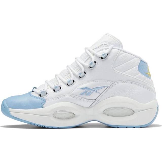 Reebok Question Mid 'Denver Nuggets' GW8854 - Cloud White/Fluid Blue/Toxic Yellow - 9