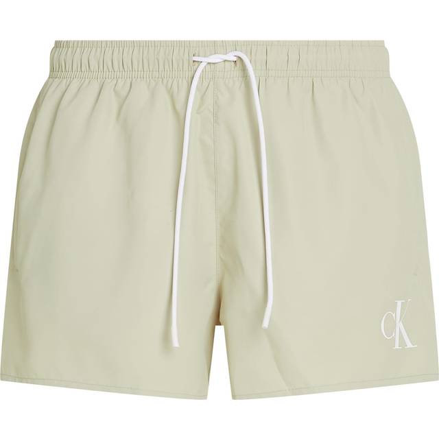 Short Drawstring Swim Shorts - CK Monogram