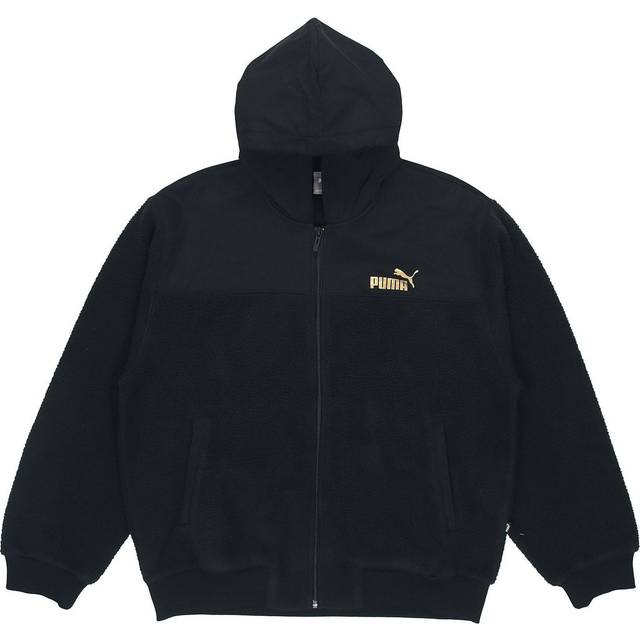 PUMA lamb's wool Stay Warm hooded Logo Jacket Black 848253-01