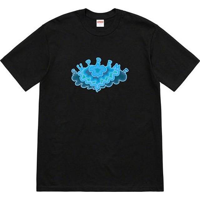 Supreme SS19 Cloud Tee clouds Pattern Short Sleeve Unisex Black SUP-SS19-10508