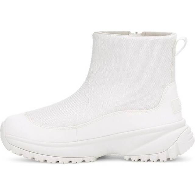 (WMNS) UGG Yose Zip Fleece Lined Snow Boots White 1112329-WHT - 5