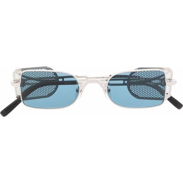 Matsuda - side shields rectangular-frame sunglasses - unisex - Metal - 48 - Silver