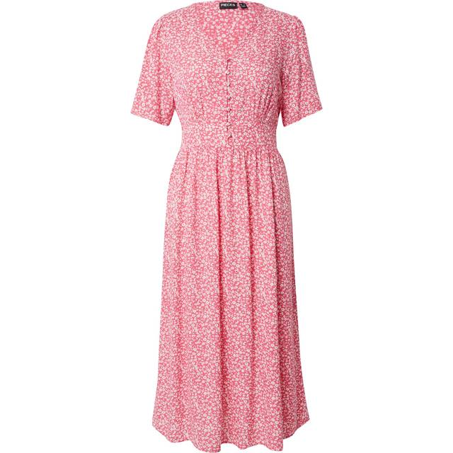 pieces - Klänning pcTala SS Midi Dress Noos BC - Rosa