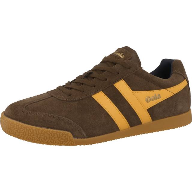 Gola Men's Harrier Classics Suede Trainers Coffee Sun - UK 11