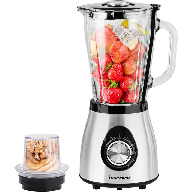 Innoteck Kitchen Pro 5 Speed Blender Set 500W - Silver - 19.6 x 15.6 x 19.3cm