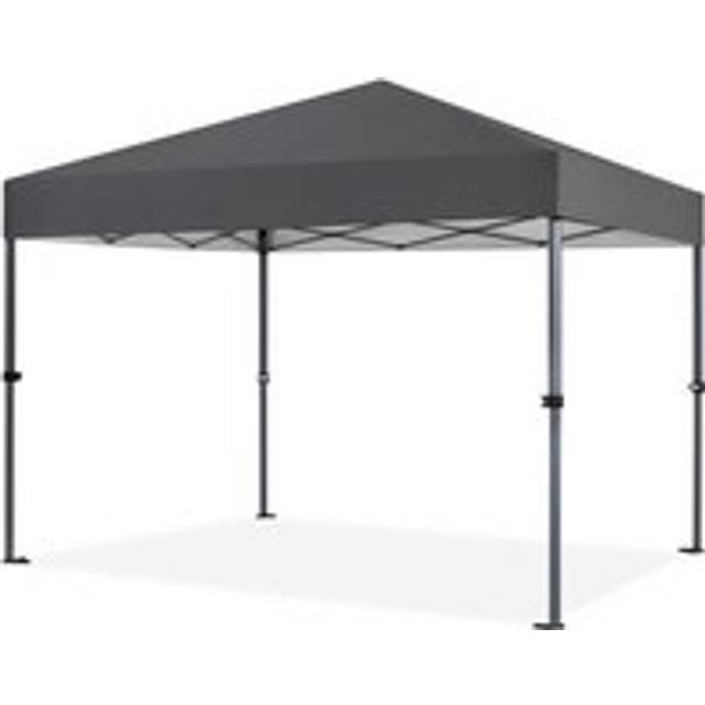 Yaheetech - 3×3m Instant Pop Up Canopy Tent with One Push To Lock Setup Mechanism, Dark Grey