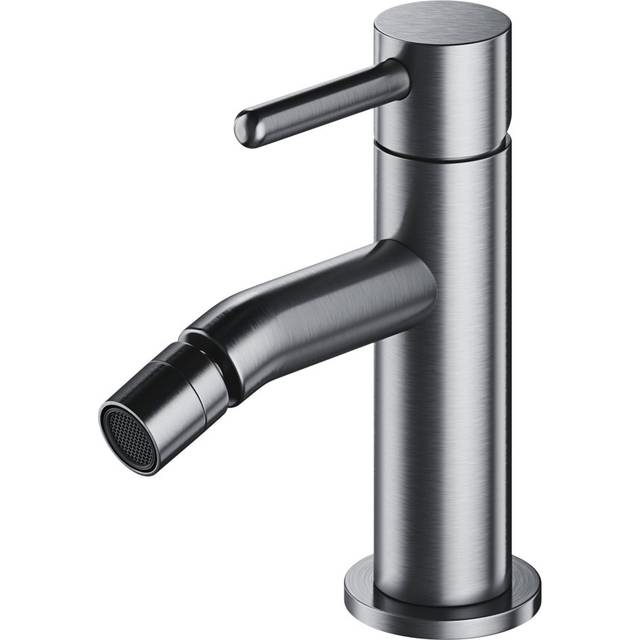 Vitrolles Single Handle Horizontal Bidet Tap - Nickel (14.5cm H)