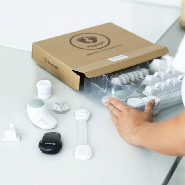 BABYGO Premium Baby Proofing Kit for Home & Kitchen | Magnetic Child Safety Cupboard Locks | Straps for Fridge Freezer Bin | Oven Guard | Corner