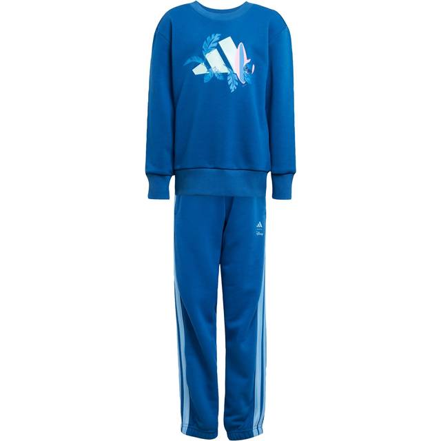 Adidas Adidas Adidas Disney Lilo Stitch Joggingställ Barn Träningskläder Dark Marine / Semi Flash Aqua - 6-7Y
