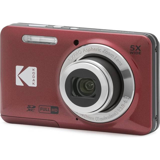 KODAK PIXPRO FZ55-RD 16MP Digital Camera 5X Optical Zoom 28mm Wide Angle 1080P Full HD Video 2.7"
