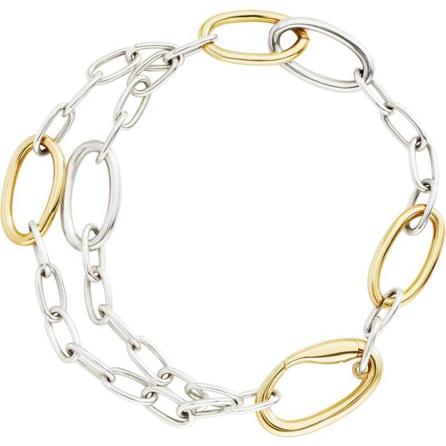 SILVER & GOLD PLATED SILVER ESSENTIALS BRACELET