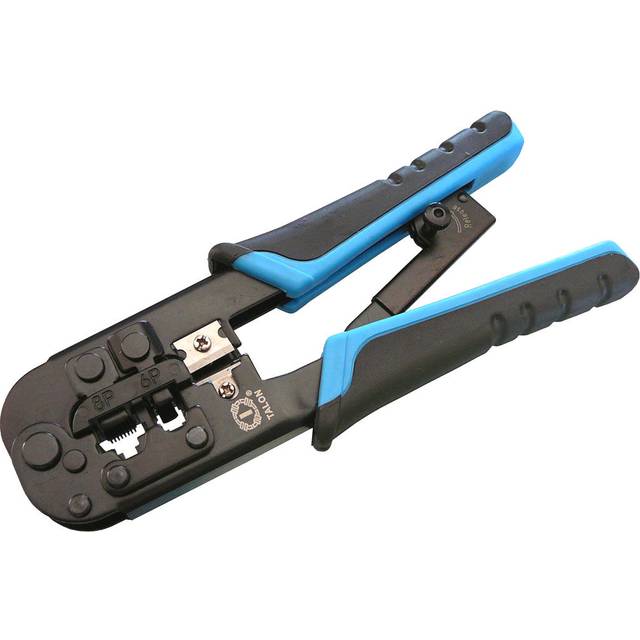 Crimping tool for rj45 8p8c rj12 6p6c rj11 6p4c - with rack