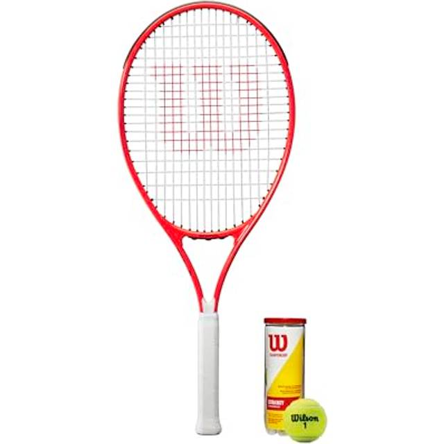 Wilson Federer 26 Junior tennisracket med skydd och 3 tennisbollar