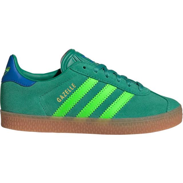 adidas Green Multi Gazelle Boys Junior Trainers