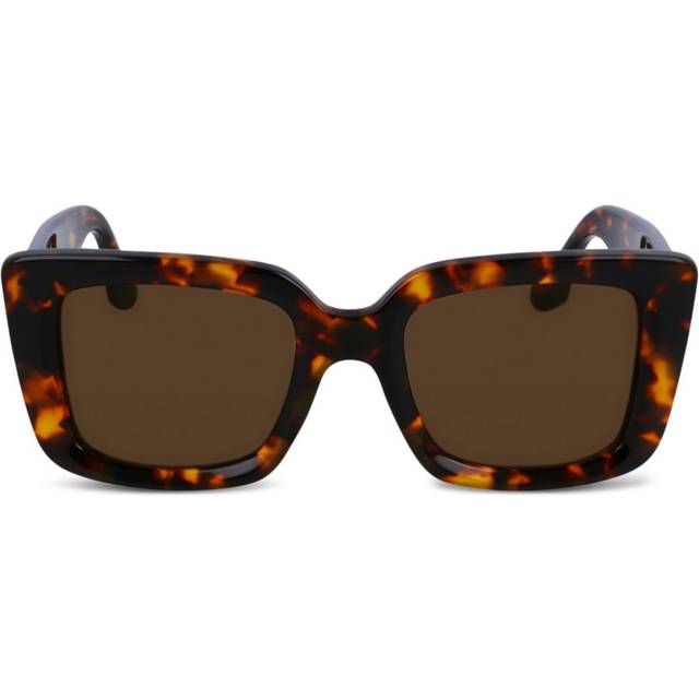 Victoria Beckham Eyewear - square-frame sunglasses - women - Acetate - 52 - Brown
