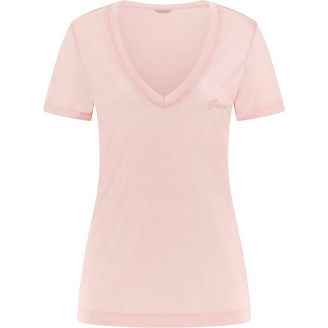 Basic women's V-neck T-shirt Guess - Rose