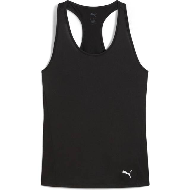 Puma Womens Training Essential Racerback Tank - Black, Puma Black, Size L, Women