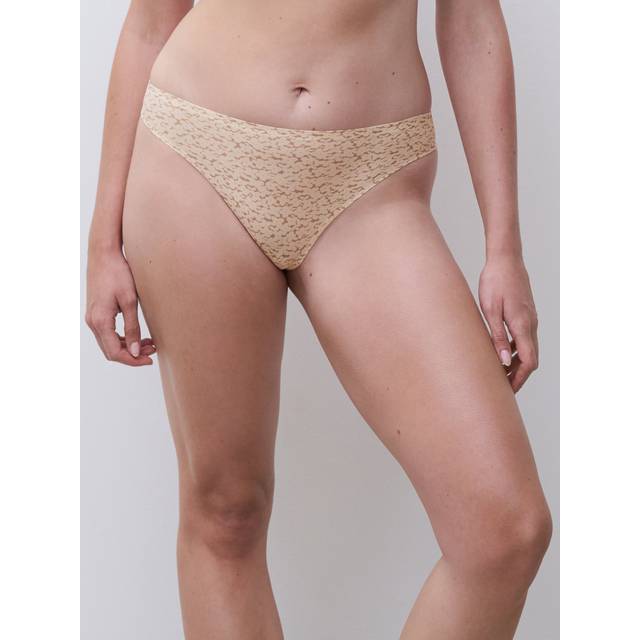 Soft Stretch Leopard-Print Thong - NORAH NUDE PRINT