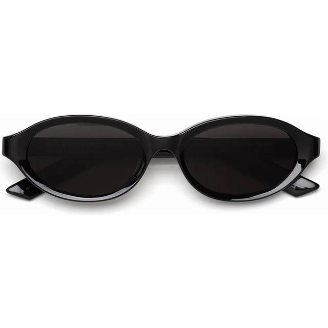 Retrosuperfuture Unisex 4FK Parola Black Solglasögon Acetat Svart Grå Geometrisk Normal