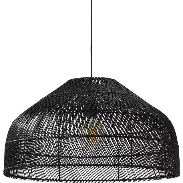 MADE Java XL Rattan Lampshade, Black