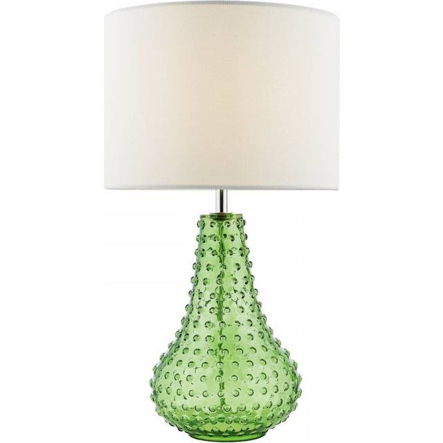 Dar Lighting Group KRI4224 Kristina Table Lamp Green Glass With Shade