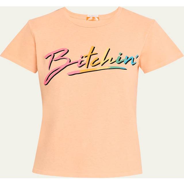 The Lil' Goodie Goodie Cropped Tee - PEACH COBBLER- BITCHN - Large