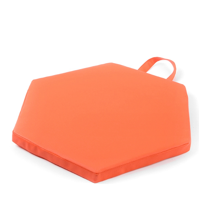 Outdoor Picnic Camping Portable Cushion PU Leather Hand Square Round Hexagonal Office Chair 7