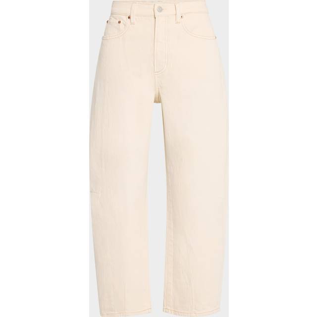 Eli High-Rise Arched-Leg Jeans - ECRU - 27