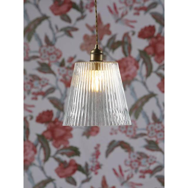 Laura Ashley Callaghan Large Pendant Ceiling Light, Antique Brass