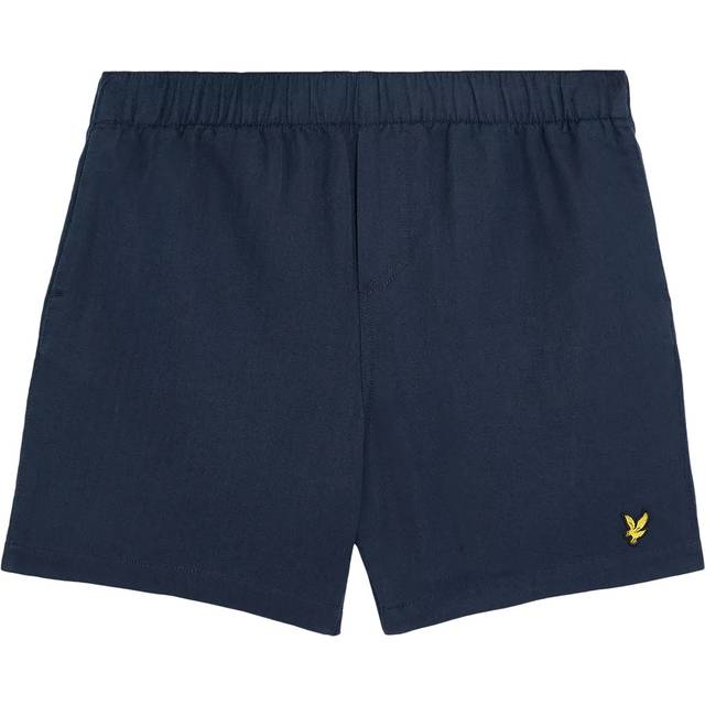 Lyle And Scott Men's Linen Deck Shorts - Navy