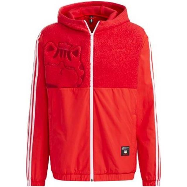 adidas neo x Crossover Athleisure Casual Sports Hooded Jacket Red GP5762 - L