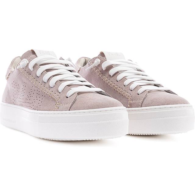 P448 for woman. S25THEA77 Thea Leather Sneakers nude (37), Flat, Laces, Casual