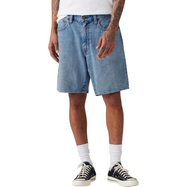 Levi's – 468 – Mellanblå, lediga jeansshorts