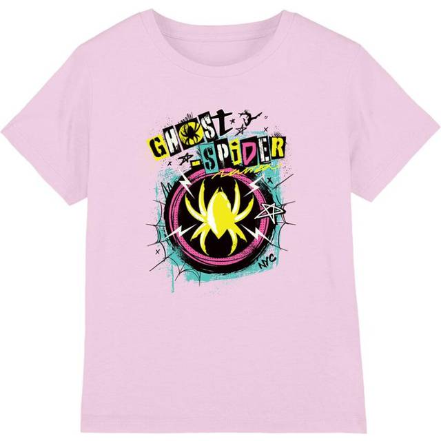 (9-10 Years, Light Pink) Marvel Childrens/Kids Ghost-Spider Punk T-Shirt