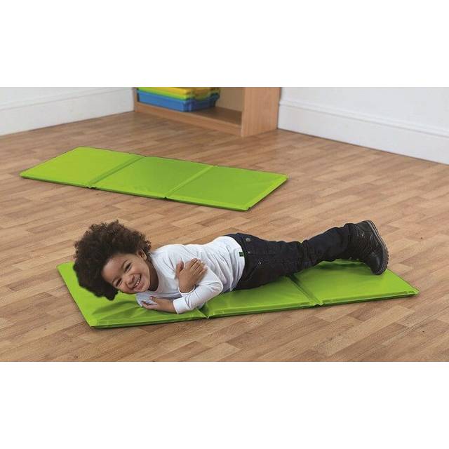 Early Years Folding Sleep Mats Pack of 10 - Lime Green