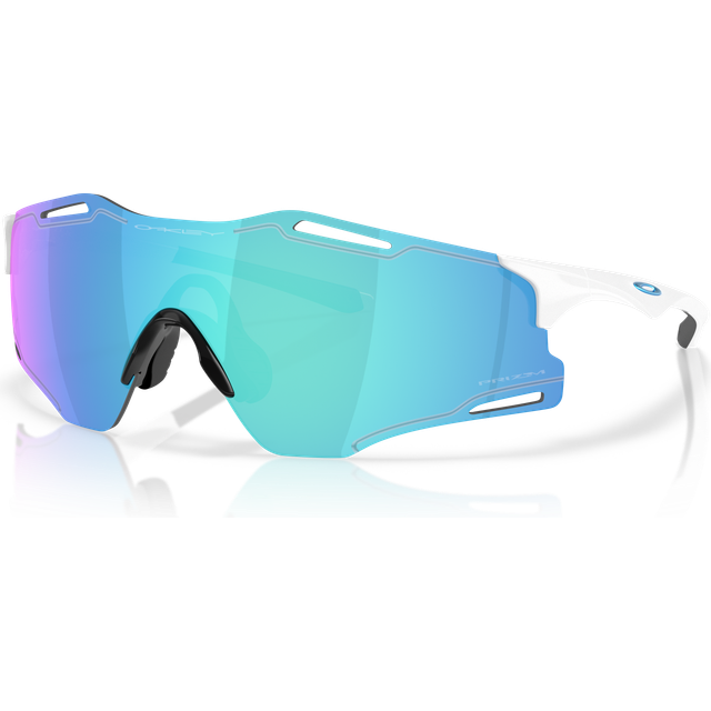 Oakley Cybr Zero - Cykelglasögon Polished White Prizm Sapphire Cat 3