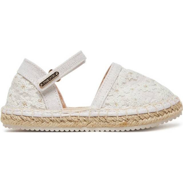 Mayoral Girls Ivory Embroidered Espadrilles - 28