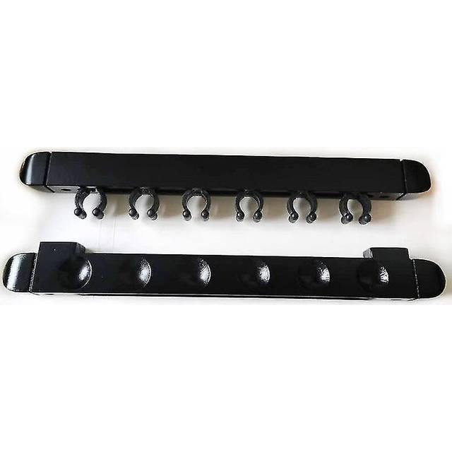 (Black) Billiard Cue Rack Wall Mounted Hanging Cue Room Accessories Fast