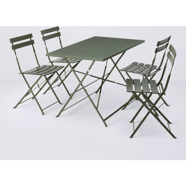 John Lewis ANYDAY Camden 4-Seater Rectangular Garden Dining Table & Chairs Set
