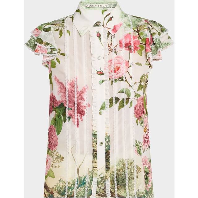 Rose Whisper Minda Button-Front Blouse - ROSE WHISPER - X-Small