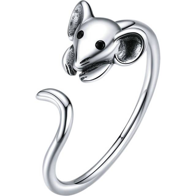 Little Mouse Animal Ring for Women Wedding Engagement Adjustable