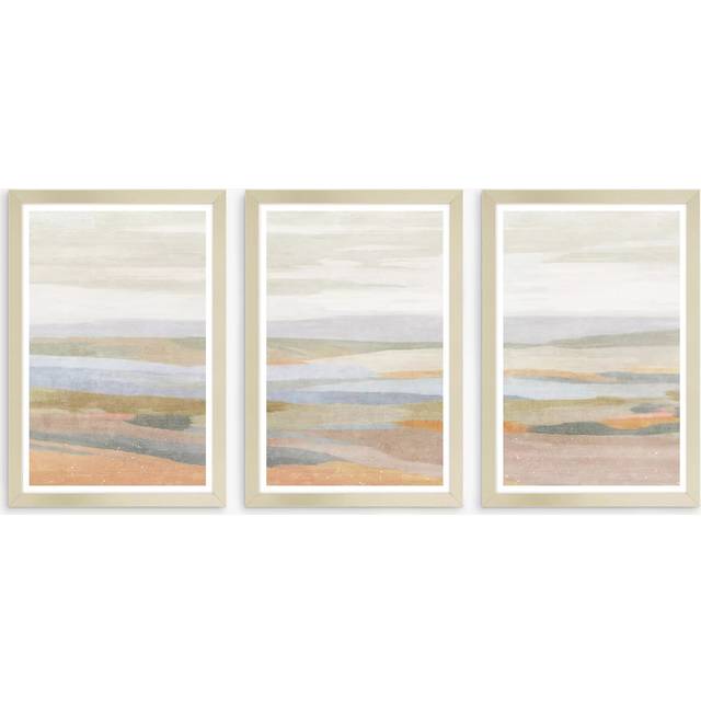 John Lewis Suzanne Nicoll 'Sonoran' Framed Print, Set of 3, 64.5 x 44.5cm, Multi