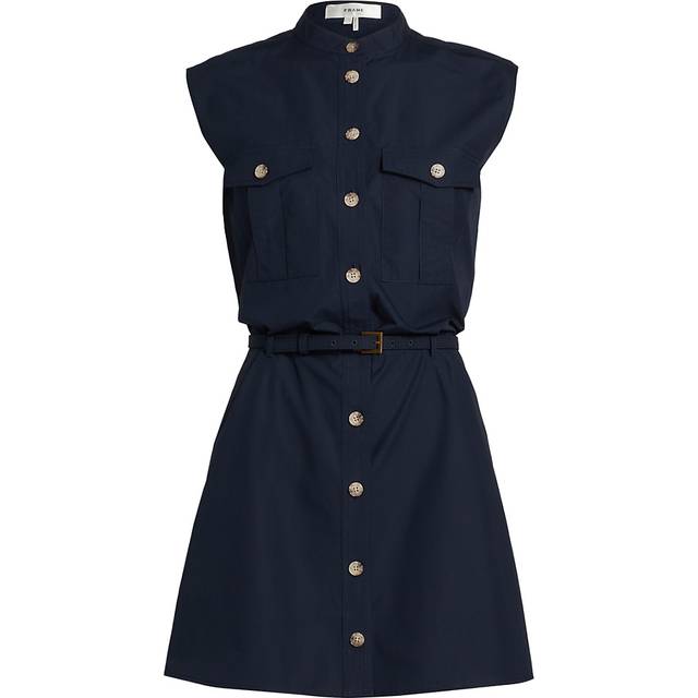 The Safari Mini Dress - NAVY - Large
