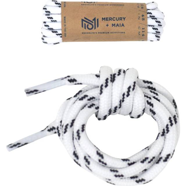 Honey Badger Work Boot Laces Heavy Duty WKevlar - USA Made Round Shoelaces for Boots - White  84 in 1p