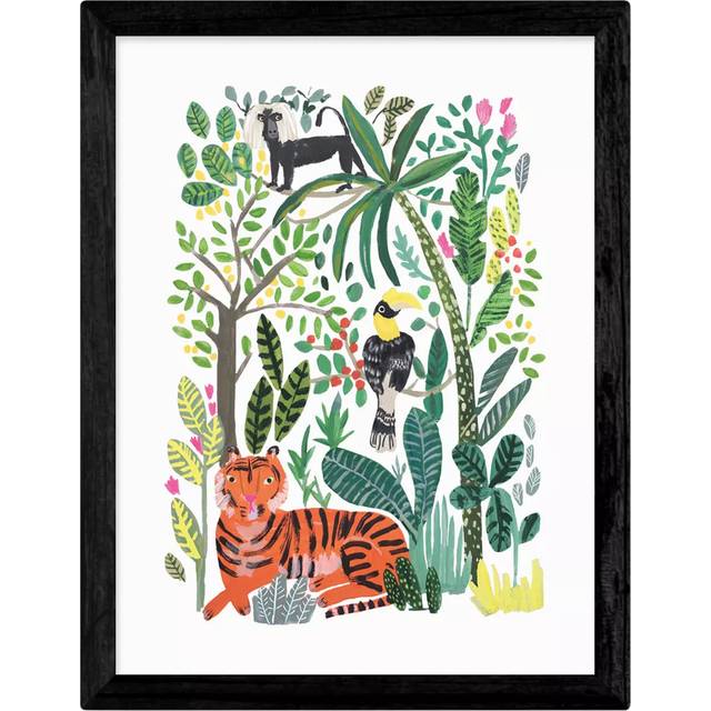 EAST END PRINTS Darcie Olley 'Indian Jungle' Framed Print
