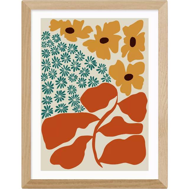 EAST END PRINTS Miho Art Studio 'Exotic Flower Garden' Framed Print