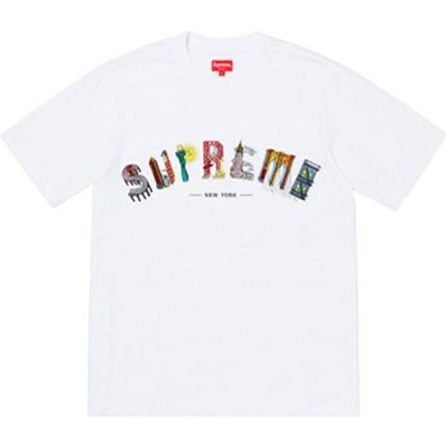 Supreme SS19 City Arc Tee White Embroidered Logo Short Sleeve Unisex SUP-SS19-478 - XL