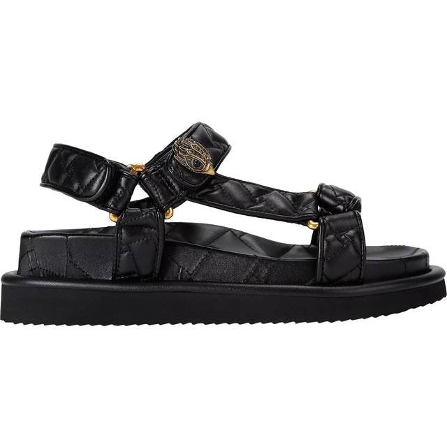 Orson Flat Sandals - BLACK - Taking inspiration from its vibrant London surroundings, Kurt Geiger London delivers a collection of lively trainers, heels and more with playful and lively style intentions.