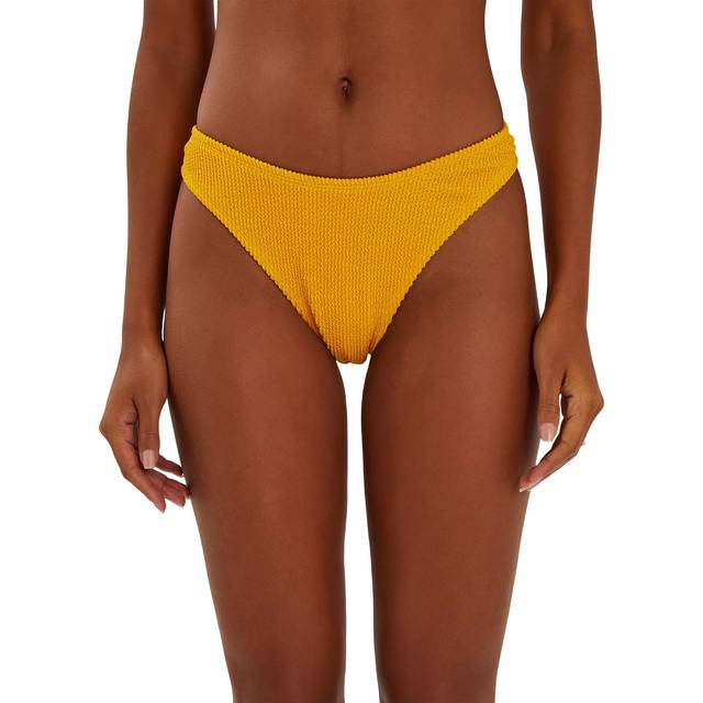 Crinkle Bikini Bottoms Yellow, Size: 16 - Accessorize