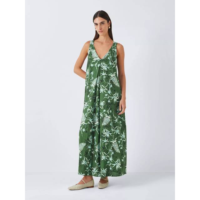 John Lewis Linen Blend Camisole Maxi Dress